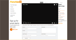 Desktop Screenshot of franchisetv.in