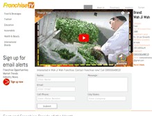 Tablet Screenshot of franchisetv.in